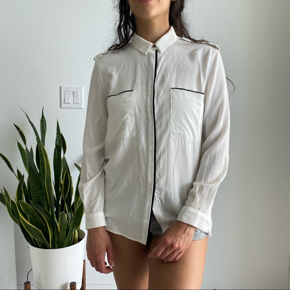 White button down shirt